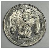 2020-W American Samoa Washington Quarter AU/UNC