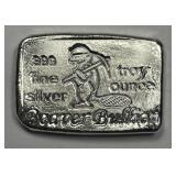Beaver Bullion 1 oz 999 Rectangular Ingot