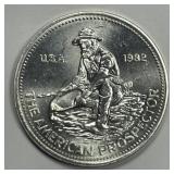 1982 Engelhard Prospector 1 oz Silver Round BU
