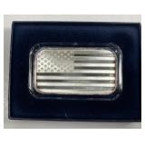 American Flag 1 oz Silver Art Bar by SilverTowne