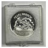 Pearl Harbor 1941 Silver Art Round 1 oz .999