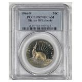 1986 Statue of Liberty Commem Proof Half PCGS PR70
