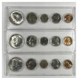 1965 1966 1967 Uncirculated Year Set Trio