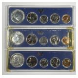 Trio of 1966 & 1967 Special Mint Sets SMS
