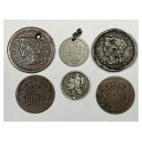 Lot of Six Type Coins #2