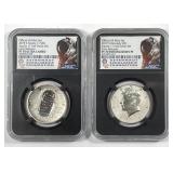 2019 Apollo 11 Half Dollar 2-Coin Set NGC 70
