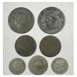 Lot of Seven Type Coins