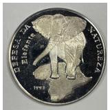 GUINEA-BISSAU: 1993 Silver Proof 10,000 Pesos