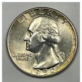 1950-D Washington Silver Quarter Uncirculated BU