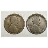 1911-D & 1913-D Lincoln Wheat Cent Pair