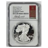 2025-S Proof Eagle Jeff Garrett Signed NGC PF70 UC