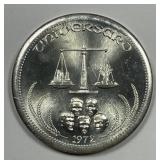 1972 Universairo World Trade 1 oz Silver Round