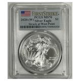 2020 (W) Silver Eagle PCGS MS70