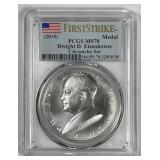 2015 Dwight Eisenhower Silver Medal PCGS MS70