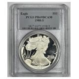 1988-S Proof Silver American Eagle PCGS PR69 DCAM