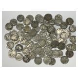 Bag of 75 Buffalo Nickels Dated All From The Teens