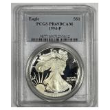 1994-P Proof Silver American Eagle PCGS PR69 DCAM