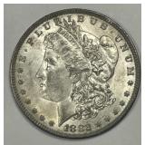 1882-O Morgan Silver $1 About Uncirculated CH AU