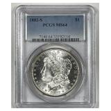 1882-S Morgan Silver $1 PCGS MS64