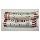 100 Lincoln Wheat Cents 1940-1949