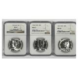 1965 1966 1967 Kennedy Half SMS Trio NGC 67 & 66
