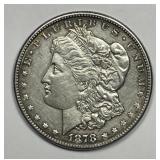 1878-S Morgan Silver $1 About Uncirculated AU det