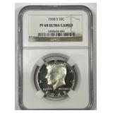 1968-S Kennedy Silver Half Proof NGC PF68 CAMEO