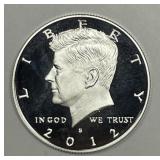 2012-S Kennedy Silver Proof Half PRF Deep Cameo