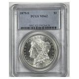 1879-S Morgan Silver $1 PCGS MS62