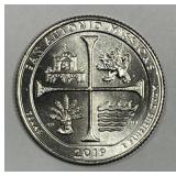 2019-W San Antonio Washington Quarter AU/UNC