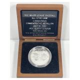 1992 Major League Baseball 1 oz Silver Proof Medal