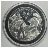 2016 Year Of Mars .900 Silver German Medal