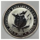 AUSTRALIA: 2001 Silver $1 Kookaburra