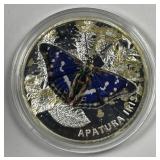 BELARUS: 2013 Silver Proof 20 Rubles Butterfly