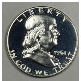 1961 Franklin Silver Proof Half PRF