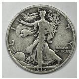 1935 Walking Liberty Silver Half Fine F