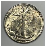 1941 Walking Liberty Silver Half Uncirculated UNC