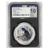 COOK ISLANDS: 2021 $2 Ben Franklin Writer NGCX 10