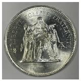 FRANCE: 1978 Silver 50 Francs Hercules BU