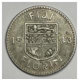 FIJI: 1943-S Silver Florin