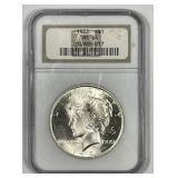 1922 Peace Silver $1 NGC MS64