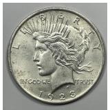 1923 Peace Silver $1 Uncirculated UNC