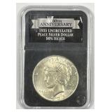 1935 Peace Silver $1 About Uncirculated AU