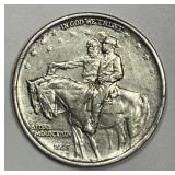 1925 Stone Mountain Commem Silver Half XF