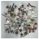 Bag of Uncirculated Mint Cello 1970 & 1973 Coins