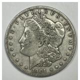 1901-O Morgan Silver $1 Sharp Fine F+