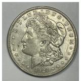 1921-D Morgan Silver $1 About Uncirculated AU