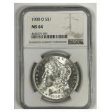 1900-O Morgan Silver $1 NGC MS64