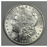 1887 Morgan Silver $1 Brilliant Uncirculated BU