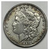 1889 Morgan Silver $1 Extra Fine XF details